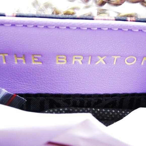 KURT GEIGER Mini Brixton Crystal Satin Crossbody Bag in Light/ Pastel Purple - Picture 11 of 11